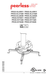 peerless-AV PRGS-KIT2026 Installation Instructions Manual