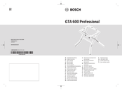 Bosch GTA 600 Professional Original Instructions Manual