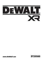 DeWalt XR DT20560 Original Instructions Manual