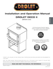 Drolet DECO II Installation And Operation Manual