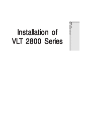 Danfoss VLT 2822 Installation