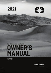 Polaris RZR RS1 2021 Owner's Manual For Maintenance And Safety