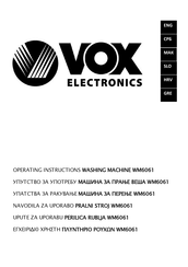 Vox Electronics WM6061 Operating Instructions Manual