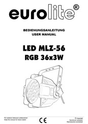 EuroLite LED MLZ-56 RGB 36x3W User Manual