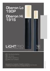 LightPro Oberon Lo 190P User Manual