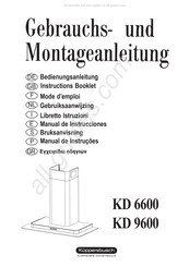 Kuppersbusch KD 9600 Instruction Booklet