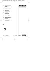 EINHELL HKLO 2000 Operating Instructions Manual