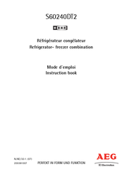 AEG Electrolux S60240DT2 Instruction Book