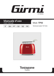 TREVIDEA Girmi TXT-044 User Manual