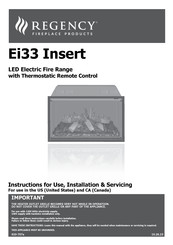 Regency Ei33 Instructions For Use Manual