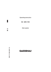 Gaggenau GI 225-145 Operating	 Instruction