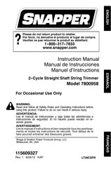 Briggs & Stratton Snapper 7800958 Instruction Manual