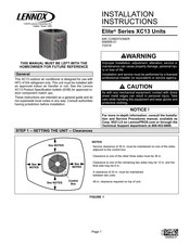 Lennox Elite XC13-024-230 Installation Instructions Manual