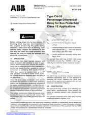 ABB CA-26 Instruction Leaflet