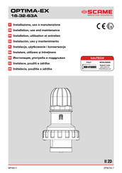 Scame OPTIMA-EX 16-32-63A Installation, Use And Maintenance Manual
