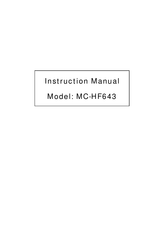 EXITEQ MC-HF643 Instruction Manual
