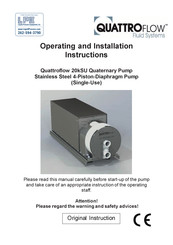 Quattroflow 20kSU Operating And Installation Instructions
