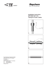 Te Connectivity Raychem EPP-0001-INT-1/12 Installation Instruction