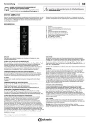 Bauknecht KGTNF 20CME IN Quick Manual