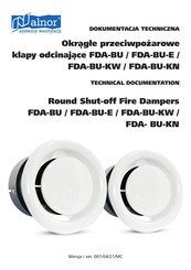 Alnor FDA-BU-KW Technical Documentation Manual