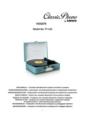 LENCO Classic Phono HOG075 User Manual