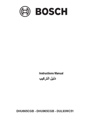 Bosch DHU665CGB Instruction Manual