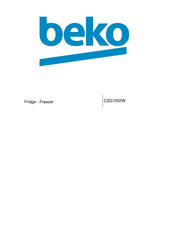 Beko CSG1552W User Manual