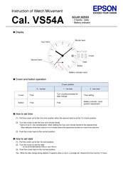 Epson SOLAR VS54A Instruction Manual