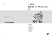Bosch Professional GCM 18V-254 D Original Instructions Manual