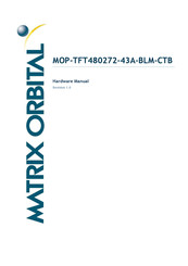Matrix Orbital MOP-TFT480272-43A-BLM-CTB Hardware Manual