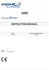 VWR HS1144 Instruction Manual