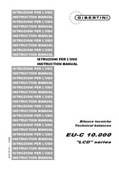 Gibertini EU-C 10.000 Instruction Manual