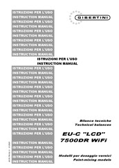 Gibertini EU-C LCD 7500DR WiFi Instruction Manual