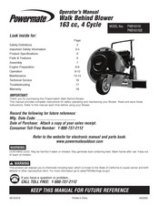 Powermate CYCLONE P-WB-163150-[E] Operator's Manual