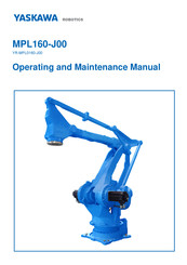 YASKAWA MPL160-J00 Operating And Maintenance Manual