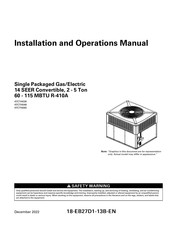 Trane Technologies 4YCY4048 Installation And Operation Manual