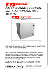 Deekax TALTERI DIVK-C 91 CD Installation And User Manual