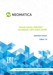 Neomatica ADM333 Operation Manual