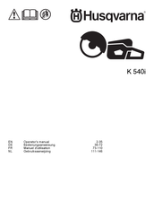 Husqvarna K 540i Operator's Manual