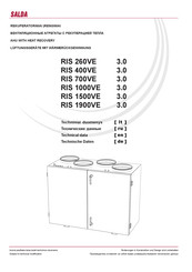 Salda RIS 1900VE 3.0 Technical Data Manual