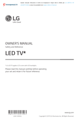 LG 43UM751C0ZA Owner's Manual