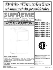 SUPREME FEM20-M2401AM-A Installation Instructions Manual
