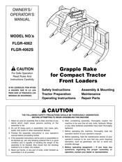 Worksaver FLGR-4062 Operator's Manual