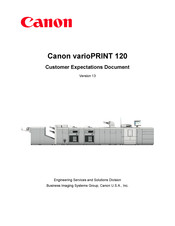 Canon varioPRINT 120 Customer Expectation Document