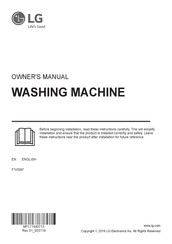 LG F4V509WS Owner's Manual