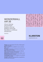 Klarstein WONDERWALL AIR 36 Manual