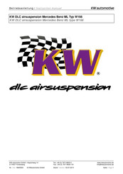 KW automotive W166 Instruction Manual