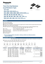 Panasonic ERJ 2B Series Manual