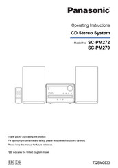 Panasonic SC-PM270 Operating Instructions Manual