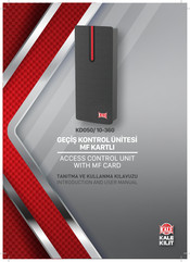 KALE KILIT KD050/10-360 Introduction And User Manual